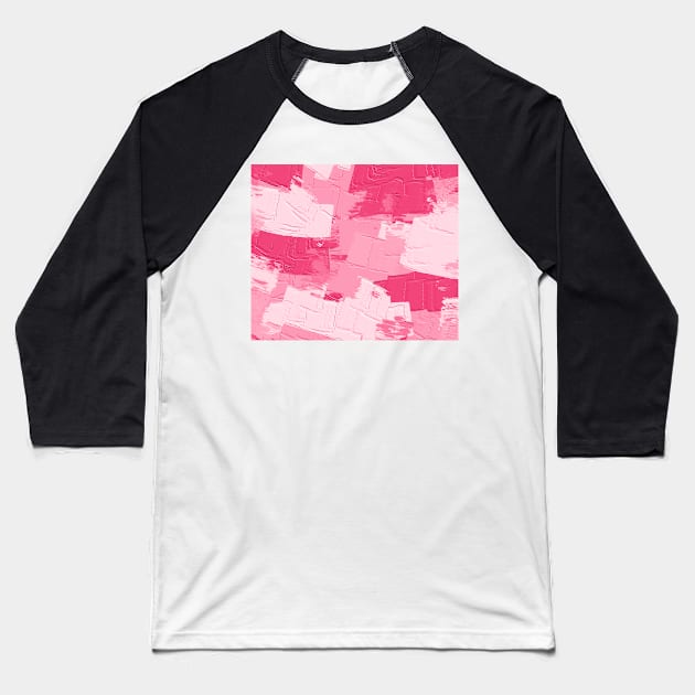 Pastel Pink Wall Baseball T-Shirt by timegraf